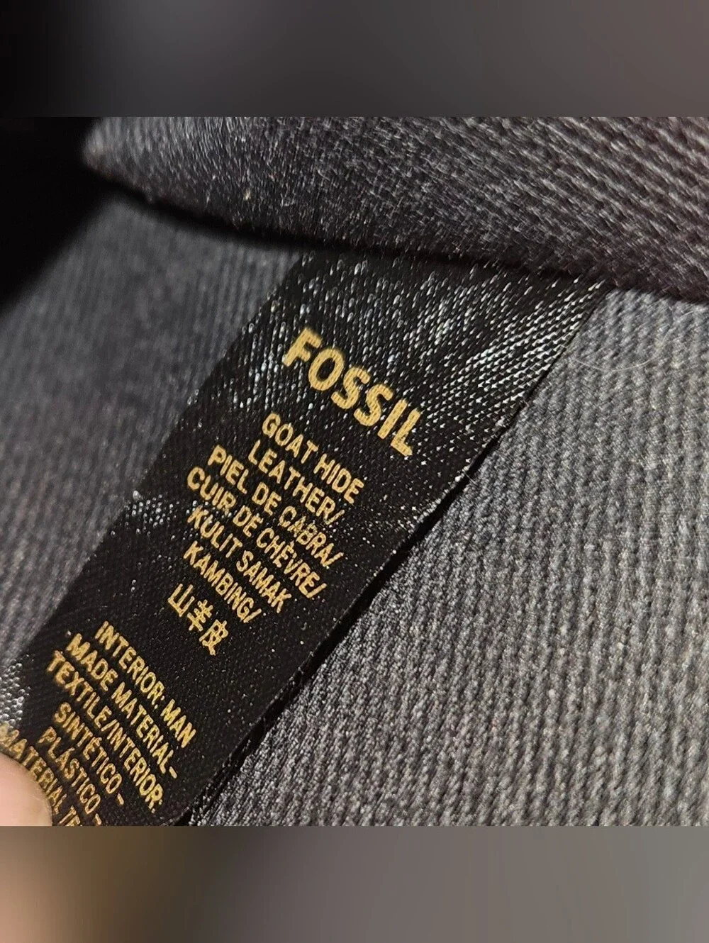 Fossil Logan RFID Mini Multifunction Wallet Zip Around & Snap Closure E.U.C.